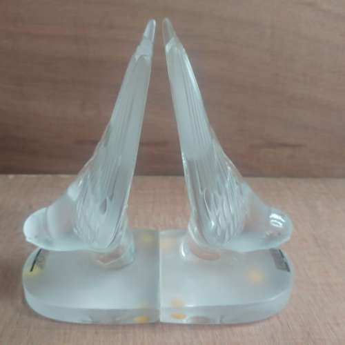 LALIQUE - Crystal Bookend BIRD 書擋小鳥雀仔 4