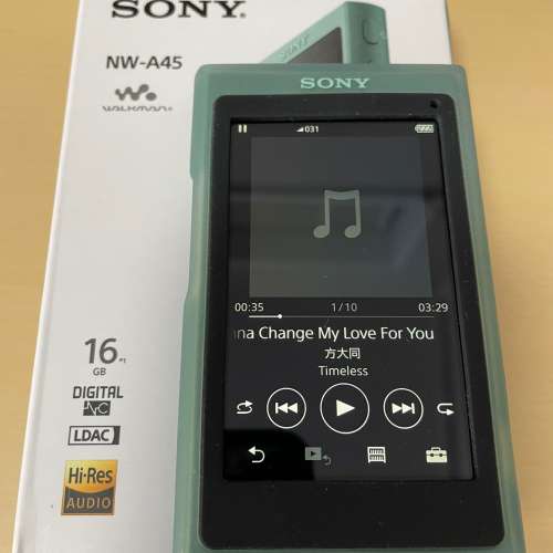 Sony NW-A45 16GB 湖水綠 連Mon貼及加配原裝套 極新淨