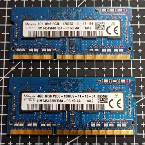 SK Hynix 8GB (4GBx2) DDR3L-1600 SODIMM (1.35V)