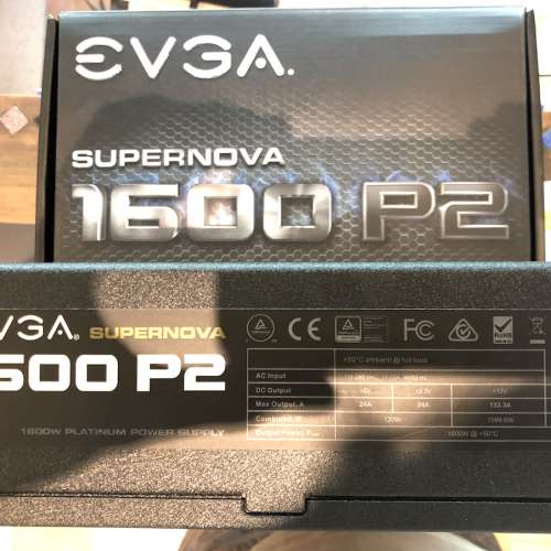 有保，有單，有盒 EVGA Supernova 1600W P2 80PLUS Platinum