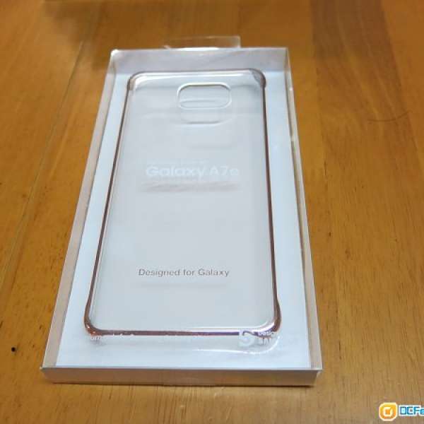 全新原廠 三星 Samsung Galaxy A7 玫瑰金邊 透明保護套手機殼 Clear Cover