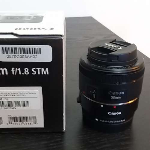 Canon EF 50mm f/1.8 STM & M mount Adapter