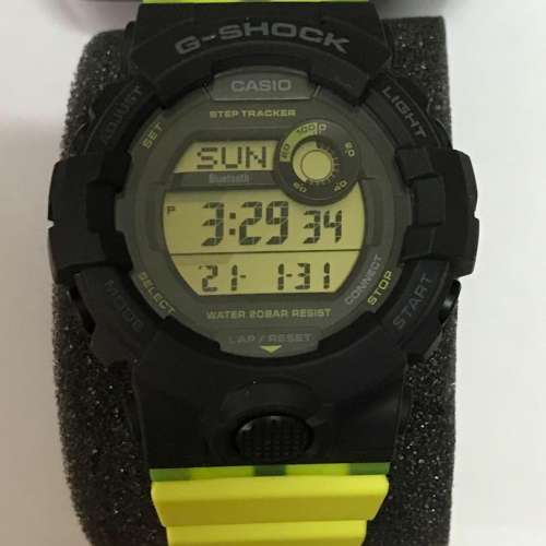 (100% new) G-Shock GMD B800SC 1B 大熱 螢光黃 有盒 說明書