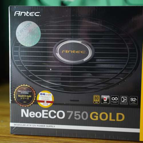 100%全新 Antec NeoECO 750W GOLD 750 Watt 80 Plus(金)半模組電源火牛Power Supply.