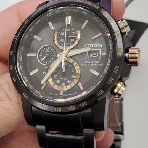 99%新CITIZEN Eco-Drive RADIO CONTROLLED AT8127-85F 光動能電波時計 (not SEIKO)