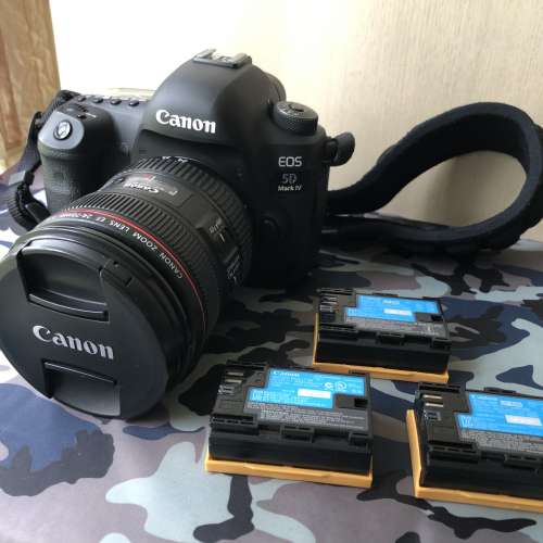 佳能 Canon 5D Mark IV (Full frame) body - 淨機 連三粒Canon原廠電池