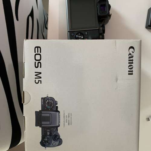 Canon EOS M5 body With EF-EFM Mount Converter