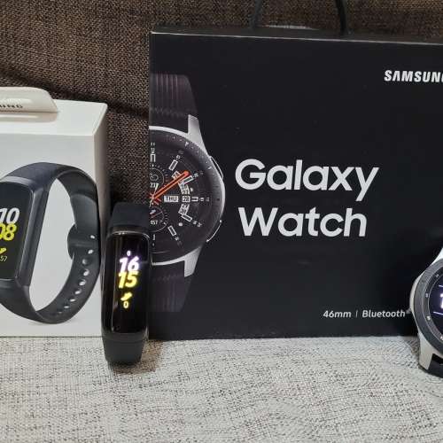 Samsung Galaxy Watch 46mm Bluetooth(SM-R8000)連Samsung Galaxy Fit