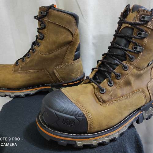 美國Timberland PRO 高筒油皮防水透汗氣安全靴(歐碼42)