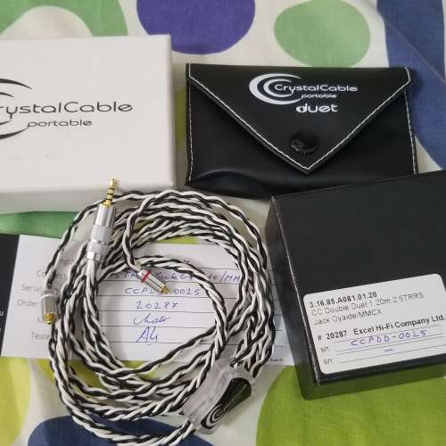 Crystal Cable Double Duet mmcx 2.5 ( 8絞)