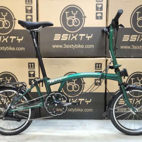 ＊附頭袋碼、貨架及助行轆＊3Sixty 6速(內3外2) 16吋 鉻鉬鋼 摺疊單車 - S6-S