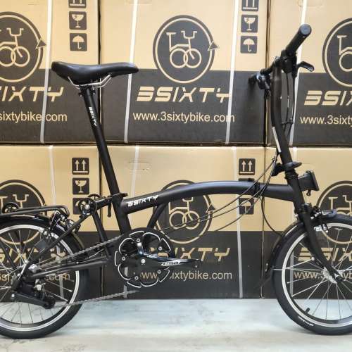 ＊附頭袋碼、貨架及助行轆＊3Sixty 6速(內3外2) 16吋 鉻鉬鋼 摺疊單車 - S6-S