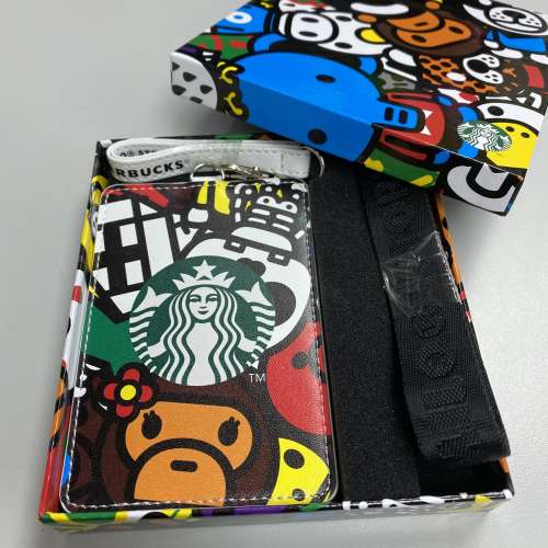 A bathing ape baby milo x Starbucks Hong Kong card case holder