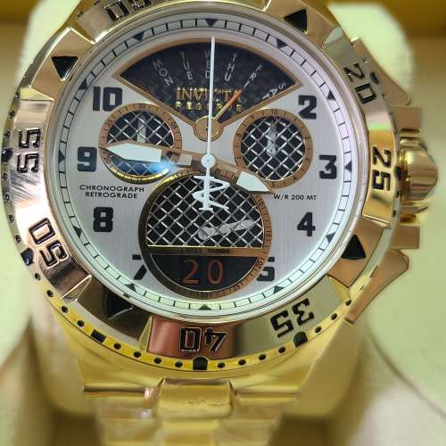 Invicta Chronograph Retrograde Watch 手錶 50mm 電池石英推動