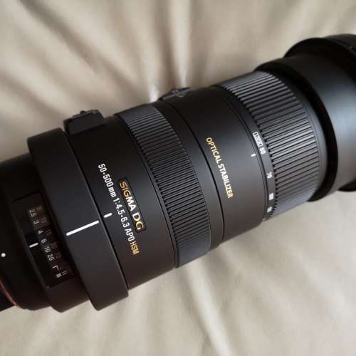 Sigma 50-500 mm F4.5-6.3 OS DG APO for Nikon