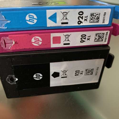 HP Officejet 6500 Wireless 原裝墨盒，Officejet 920XL 原裝墨盒一套，4色，原價八...
