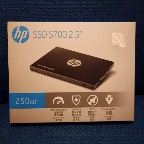 全新未開封 HP 250GB 2.5" SATA III SSD Harddisk