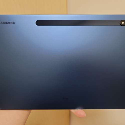 99.99%新 三星平板 Samsung Galaxy Tab S7 + 5G 256gb 霧光藍 連book cover