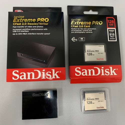 SanDisk Extreme Pro CFast 2.0 128GB with reader/writer