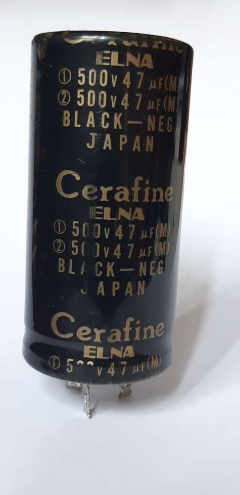 ELNA Cerafine/セラファイン コンデンサー 500V-47uF Yahoo!オークション -「elna 500v」の落札相場・落札価格