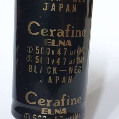 Elna Cerafine 47uF/500V ( 双Capacitor ) - 二手或全新其它, 影音產品