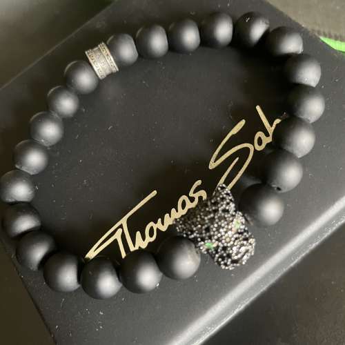 Thomas Sabo bracelet black cat onyx