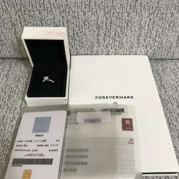 周大福 FOREVERMARK 鑽石介指 有單 有証書（只帶左一二次）（樂富交收）