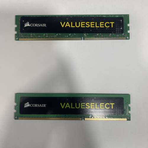 Cosair Valueselect DDR3L 4GB 1600MHZ(有2條）