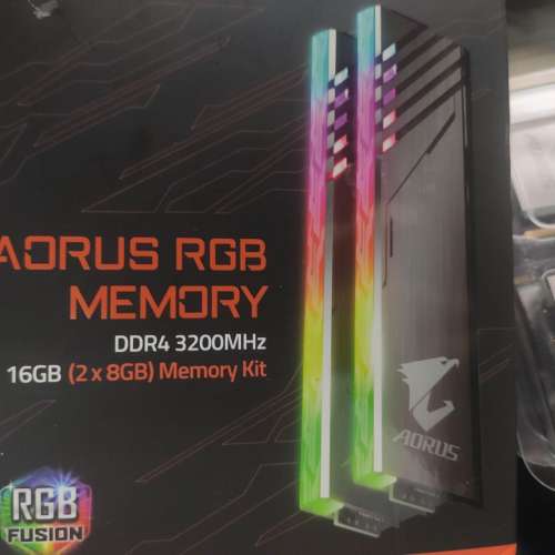 aorus 2x8GB DDR4-3200  CL16-18-18-38 b die