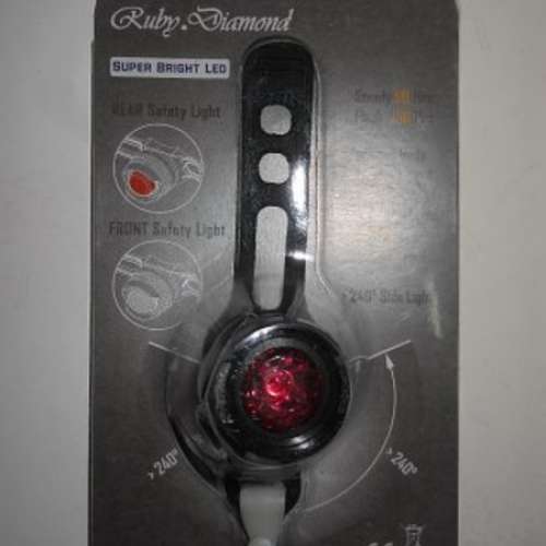 100%全新-單車尾燈-騎行車尾燈(紅光)For山地車, 公路車, 越野車, 摺疊車, 兒童車用....