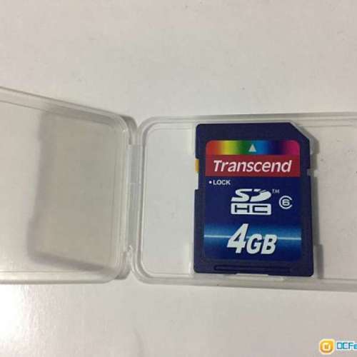10張Transcend 4GB SDHC Class 6