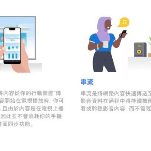 Google Chromecast 3 第三代媒體串流播放器,從裝置(Android,iPhone,手提/平板電腦)...