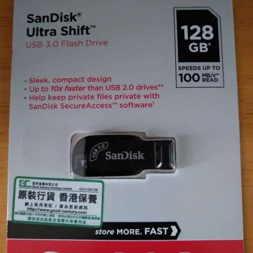 全新未拆封Sandisk 128GB USB 手指