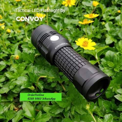 超光戰術電筒Convoy Tactical LED Flashlight. 4300流明. Type C USB直充電. 5500m...