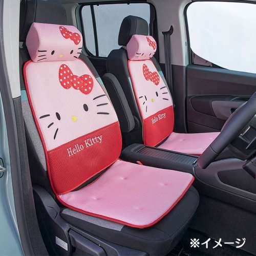 日本 SANRIO HELLO KITTY 汽車用座椅套坐椅套坐墊座墊粉紅色 ( 一對裝 )