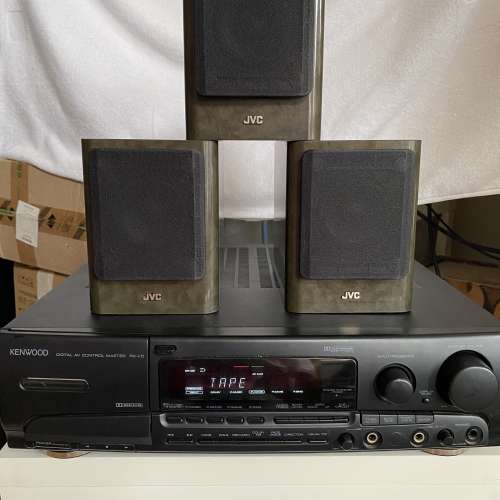 JVC SPEAKER STSTEM + KENWOOD 擴音機(有意請留whatsapp睇片)