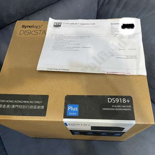 Synology DS918+ 連兩隻WD Red 4TB