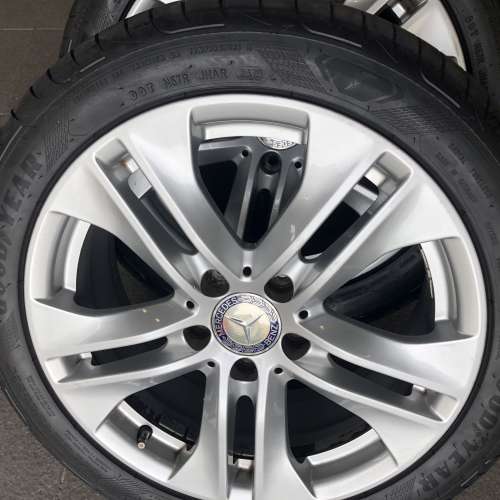 Benz E Class 鈴連呔 好時年 Goodyear Eagle F1 225/45/R17 (連原廠平治合金鈴四條...