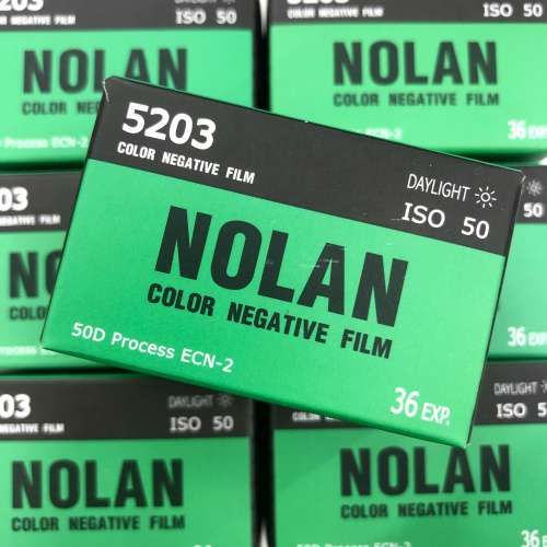 [現貨] Kodak NOLAN 5203 50D 135 電影彩色負片 ECN2菲林 2021年12月