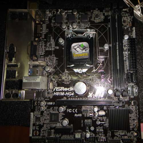 四代 AsRock H81M-HG4 Micro-ATX ((內含正版Window10Pro )) Socket 1150