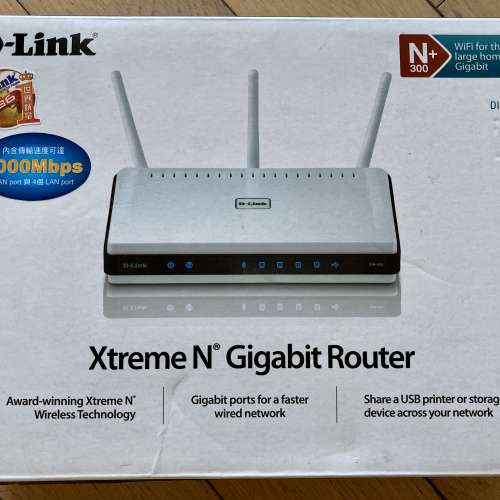 D-Link DIR-655 802.11n Router (有Printer USB Shareport)