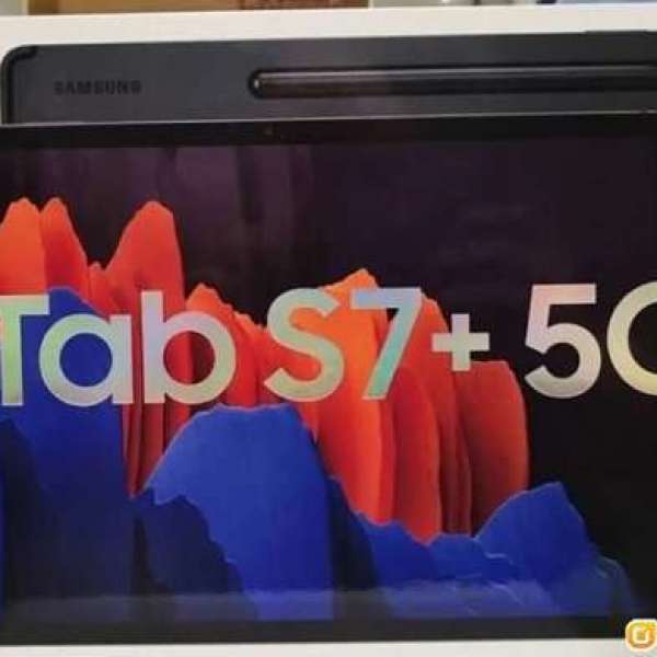 Samsung Galaxy Tab S7 + 5G 行貨8 + 256、5G版 包原廠Book Cover