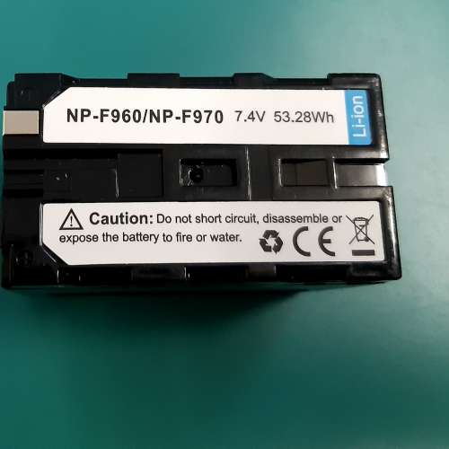 全新 Sony NP-F970 /F960 代用電池