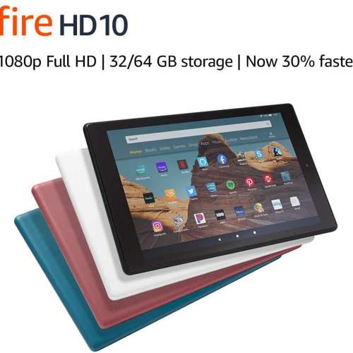 Amazon Fire HD 10 Tablet (9th Gen) 10.1" 1080p full HD display,32GB亞馬遜HD10,...