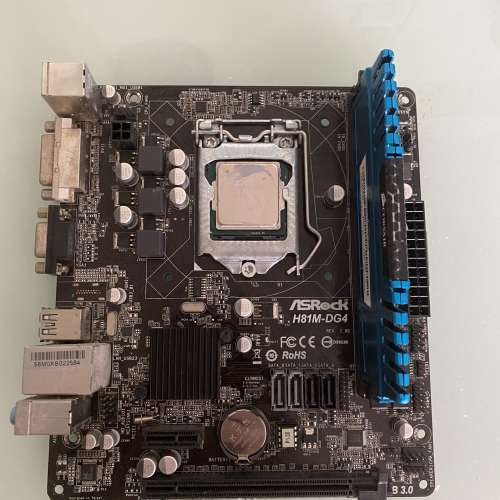 intel i5-4460 cpu & asrock h81m底 & 12gb ram 100%work