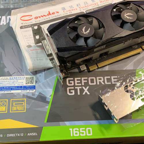 Zotac GAMING GeForce GTX1650 4GB Low Profile 90% New with Warranty