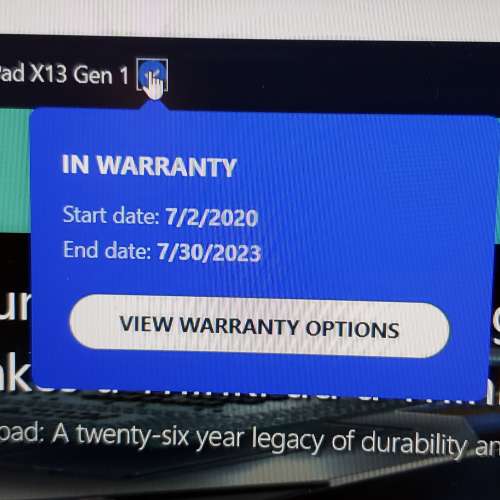Lenovo ThinkPad X13 i7-10510U 16G 512G warranty till 2023-Jul-30  99.99% new