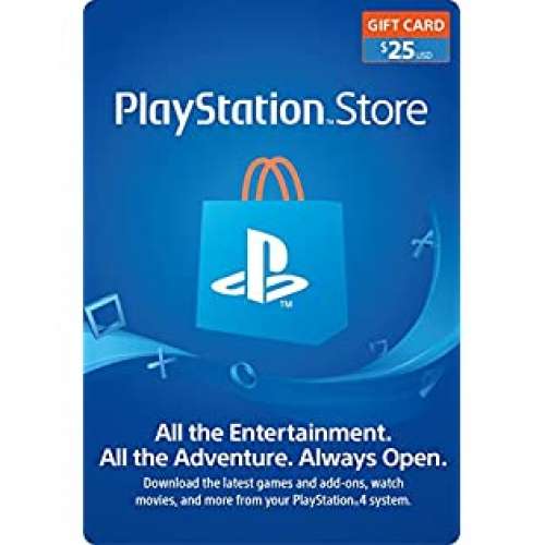 美國 PSN 美服 PlayStation Network 預付卡 USD $25 美金 Sony PS store PS3 PS4