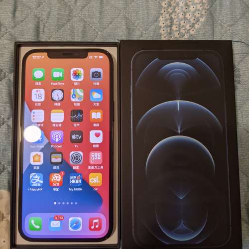 Iphone 12 pro max 256GB 藍色香港行貨 99新