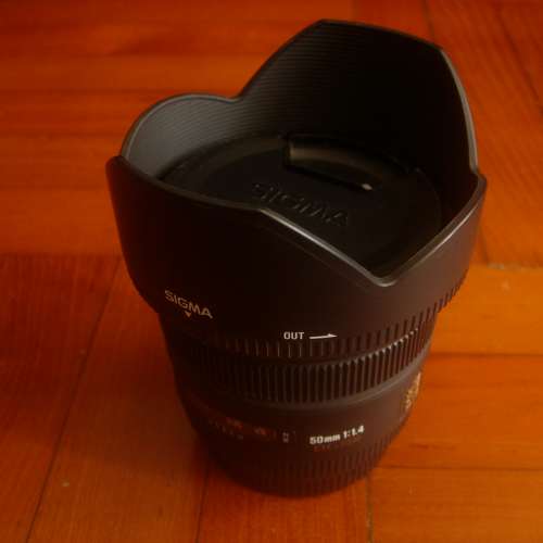 新浄 ~ Sigma 50mm F1.4 EX DG 全套  ( Canon Mount )